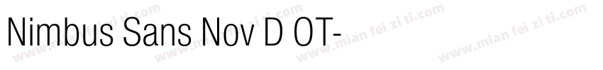 Nimbus Sans Nov D OT字体转换